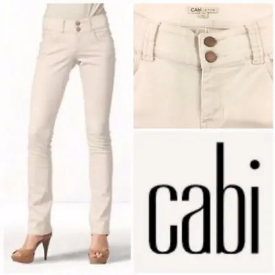 CAbi #874 Lou Lou Blush Pink Straight Leg Jeans Size 2  • $11.95