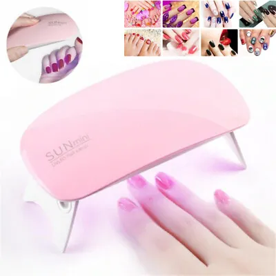 Portable 6W Mini UV LED Lamp USB Charging Gel Polish Curing Machine Nail Dryer • $4.99