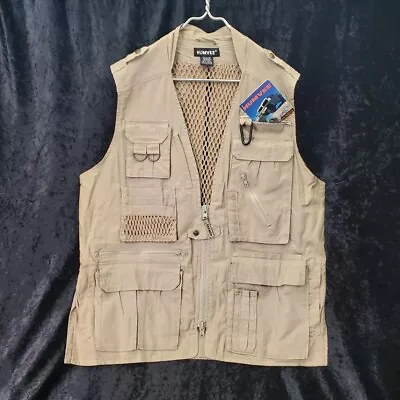 NWT New CampCo Humvee Khaki Safari Camera Photographer Vest Large • $39