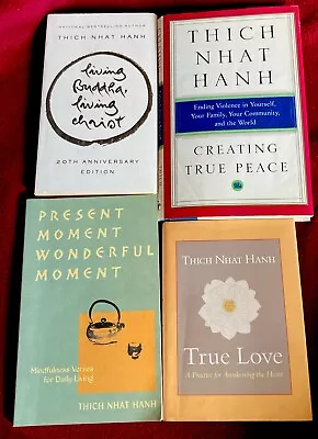 Lot Of 5 Thich Nhat Hanh Books - Present Moment Wonderful Moment; True Love + 2 • $29.99