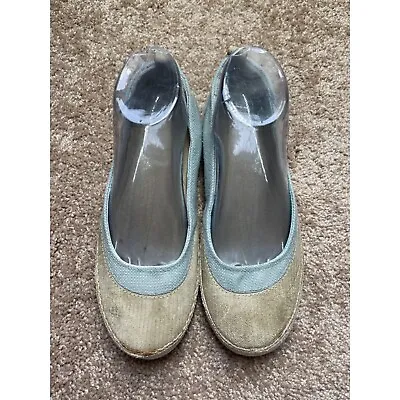 Patagonia Shoes Womens Size 8 Blue Hemp Slip On Casual Comfort Flats Round Toe • $14.99