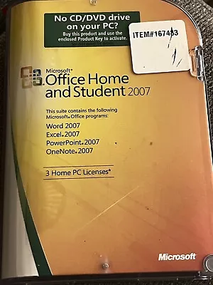 Microsoft MS Office Home And Student 2007 Word Excel PowerPoint OneNote W/ Key • $44