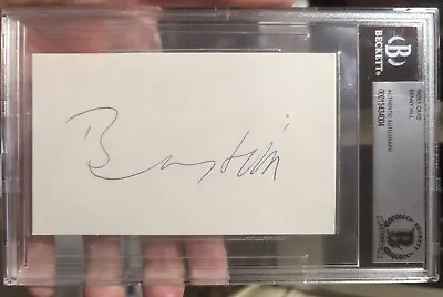 Benny Hill Signed Index Card Beckett Encapsulated • $184.99