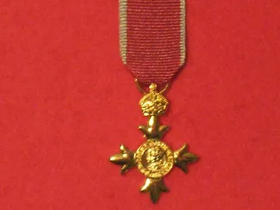 Miniature Order Of The British Empire OBE Medal With Civil Ribbon BRAND NEW • £11.50