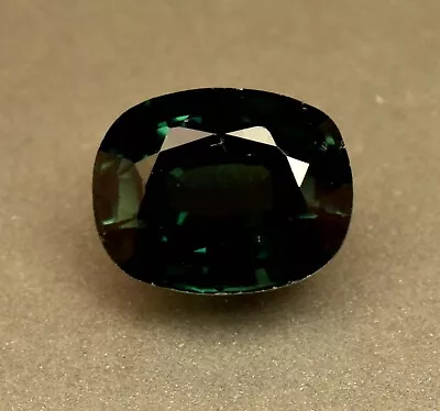 Mozambique Green Tourmaline Treated 5.35 Certified Cushion Cut Loose Gem • $3.25