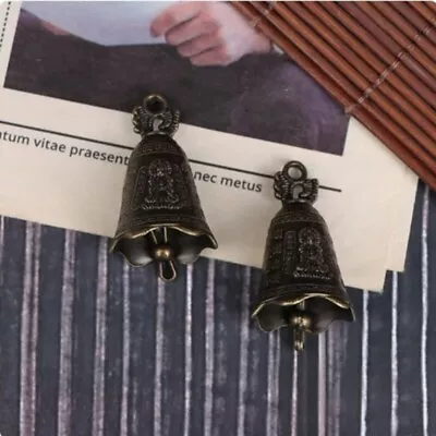 10pcs Alloy Antique Bell Parts Pray Guanyin Bell Portable Shui Feng Bell • $15.65