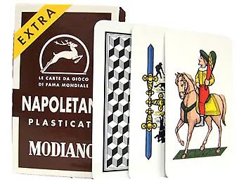 Modiano Napoletane 97/38 Italian Playing Cards W/ Scopa Briscola Instructions • $14.99