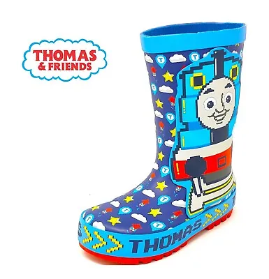 Boys Thomas And Friend Rubber Wellies Wellys Rain Wellington Boots Uk Size 5-10 • £17.95