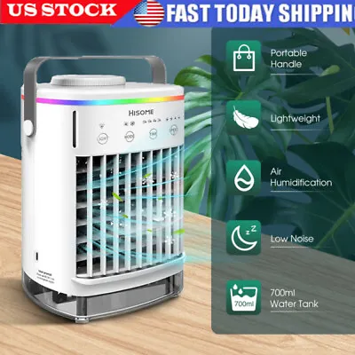 Portable Mini AC Air Conditioner Personal Unit Cooling Fan Humidifier Air Cooler • $33.95