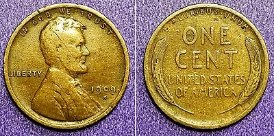 1909-S Lincoln Cent U.S. Coin Circulated • $84.99