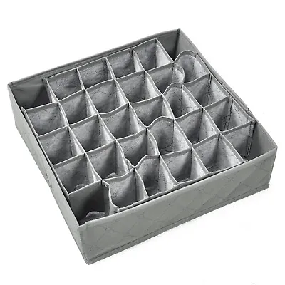 TRIXES Sock Storage Organisers Grey NEW X30 Pair Socks & Ties Tidy Storage Draws • £7.19