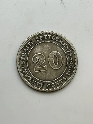 1900-H QUEEN VICTORIA 20 CENTS STRAITS SETTLEMENTS Coin • $50