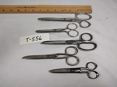 Lot Of 5 Vintage Scissors 2 Marked Germany 1 Clauss No 115 2 Unmarked (556) • $16