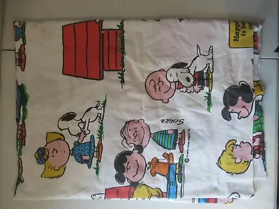 Peanuts Vintage  Bed Sheet Approx. 72x92 • $56.28