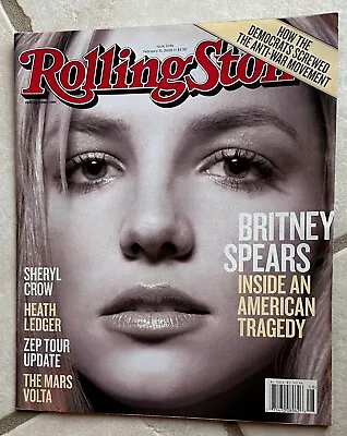 BRITNEY SPEARS Rolling Stone Magazine 2008 NO LABEL! Heath Ledger SHERYL CROW • $21.99