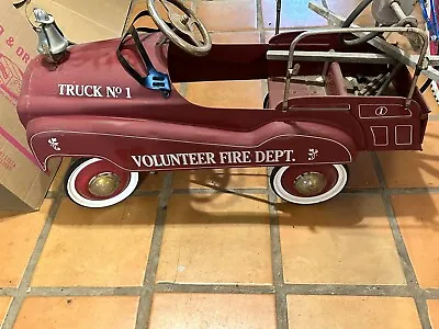 Antique Pedal Car Fire Truck  • $300