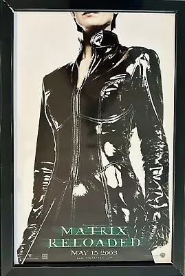 2003 Original Double-Sided Movie Poster 27x40 MATRIX RELOADED TRINITY Carrie Ann • $40