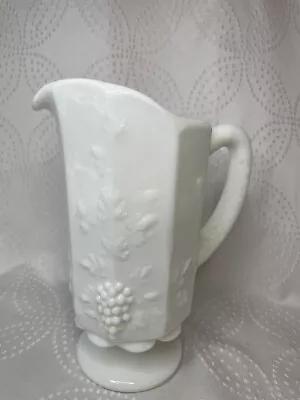 Westmoreland Milk Glass 8” Grape Pitcher No Chips • $9.89