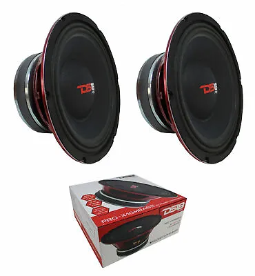 2 X DS18 PRO-X10MBASS 10  8 Ohm Midbass Speaker Car Pro Audio 1600W • $164.80