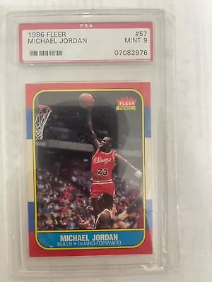 Michael Jordan Rookie Card Psa 9 • $20000