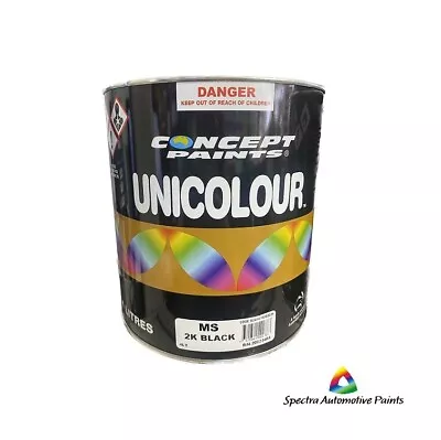 Concept Paints Unicolour MS 2K Black / 2-Pack Black 4lt. Automotive Paint. • $274.95