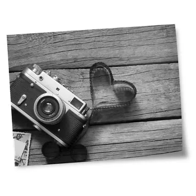 £4.99 • Buy 8x10  Prints(No Frames) - BW - Love Photography Retro Camera Film  #37013
