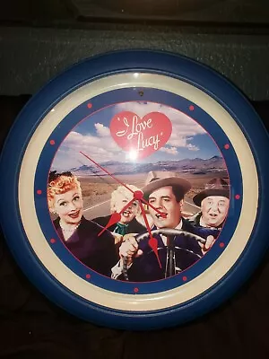 Vintage I Love Lucy TV Show Talking Wall Clock Tested Works Perfectly  • $39.99