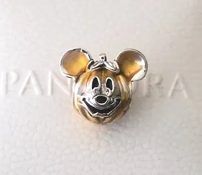 Pandora Mickey Mouse Halloween Pumpkin Charm #799599C01 +FREE Gift Box +Tag • $41.50