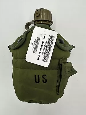 Genuine Usgi Military Surplus 1 Quart Water Canteen And Cover Army Usmc Od Green • $20.99