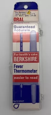 Berkshire Vintage Oral Fever Thermometer Case Pamphlet U.S. Gov't Spec Case Good • $60