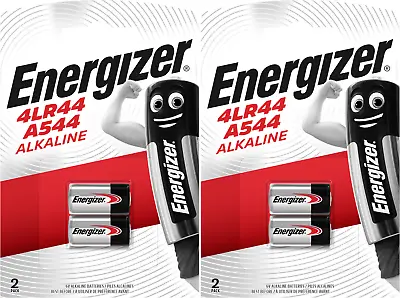 4 X ENERGIZER 4LR44 ALKALINE 6V BATTERIES A544 PX28A 476A With Longest Expiry • £5.82