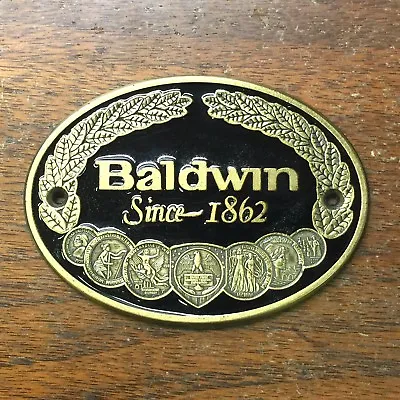 Baldwin Since 1862 Piano Metal Plate/Cabinet Medallion/Decal Black/Bronze • $12.99