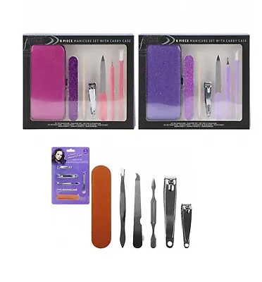 Manicure Set Wd Carry Case Maintaining Beautiful Salon Quality Finger & Toenails • £3.14
