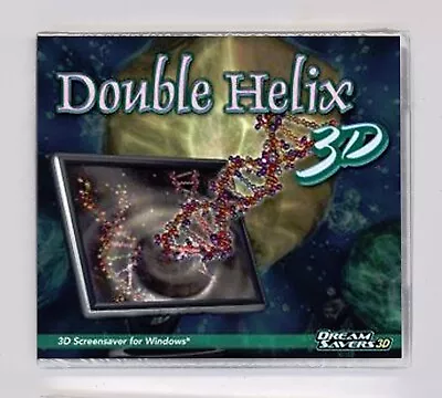 Double Helix 3D - Screensaver For Windows 7 Vista XP - NEW Sealed Old Stock • $6.95