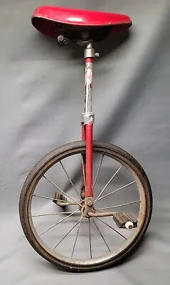 Vintage 1970s Steleer USA Unicycle Red Sparkle Troxel USA 30  • $44.25