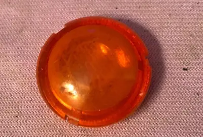 Vintage Plastic Amber Tiny Rat Rod Bullet Tail Light Lens Round  • $27.50