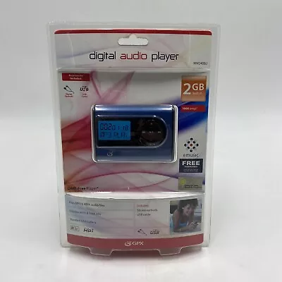 GPX MP3 Digital Audio Player 2GB MW249BU Plays MP3 & WMA Audio Files - New • $23.95