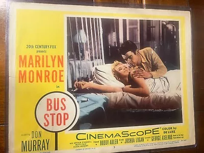 MARILYN MONROE - BUS STOP  1956 ORIGINAL Movie Theater Lobby Card (#5) NICE • $189