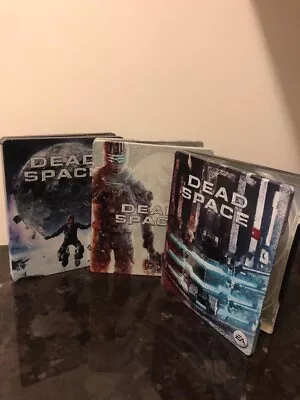 Set Of 3 Dead Space 3 Steelbook Case PS3 PS4 G2 Size Exc Condition Mex 2013 • $79.95