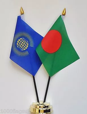 Commonwealth & Bangladesh Double Friendship Table Flag Set • £9