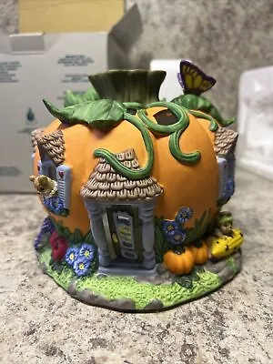 Partylite Harvest Pumpkin Tealight House Halloween Holder Retired P7316 • $35.91