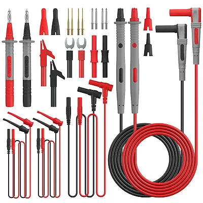 24Pcs Multimeter Test Lead Kit For Meter Electrical Alligator Clip Probe Set • $22.85