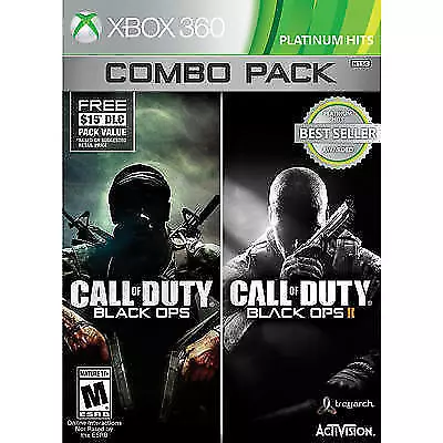 Call Of Duty: Black Ops 1 & 2 (Microsoft Xbox 360 2015) • $21.99