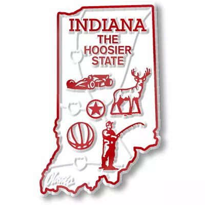 Indiana Small State Magnet By Classic Magnets 1.6  X 2.3  • $5.99