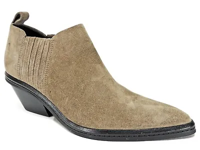 Via Spiga Women's Farly Water Resistant Booties Clay Suede Size 8 M $295 • $145