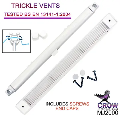 £18.99 • Buy Trickle Slot Vents Premium Window  Air Ventilation Grille Double Glazing UPVC