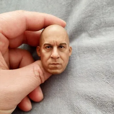 1/6 Scale Vin Diesel Head Sculpt Dominic Toretto Head Carve Model Toy Collection • $24.99