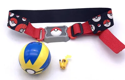 $16.56 • Buy Pokemon Poke Ball Theme Belt Clip N Go Pikachu