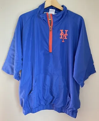 New York Mets Jacket Windbreaker Giveaway Blue Orange Large L • $12.74