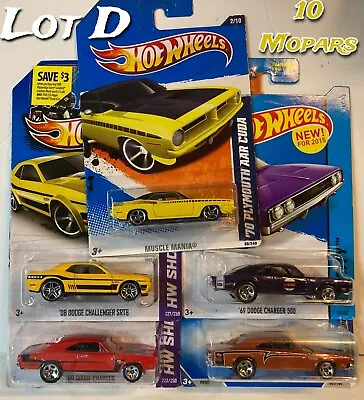 HOT WHEELS LOT Of 10 MOPARS All Different.... Lot D • $36